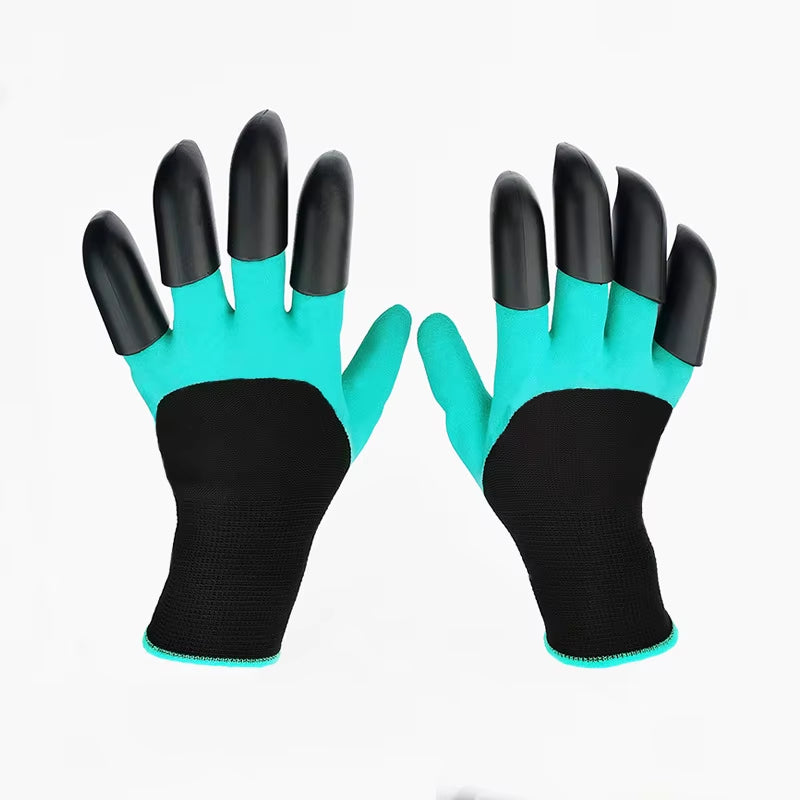 Gardening Gloves with Claws Breathable Waterproof Working Digging Planting Sting-Resistant Non-Slip Protective Latex Gloves