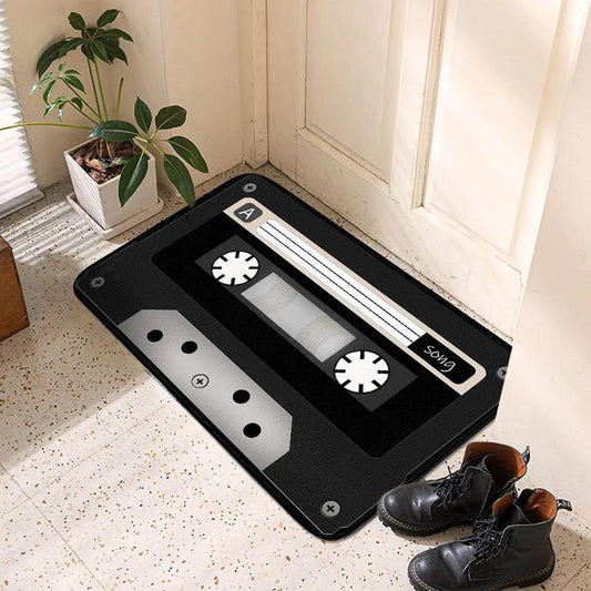 Magnetic Tape Pattern Rug, 1 Count Modern Style Non-Slip Floor Mat, Home Decoration Mat for Living Room & Bedroom & Kitchen