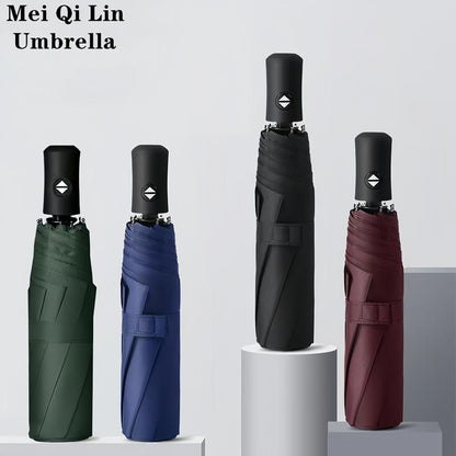 1 Fully Automatic Umbrella, Easy to Use, Compact and Portable Design, Suitable for Travel, Windproof Features, Rain and Water Weather Resistance, Business Folding Umbrella Waterproof Rain Black Travel Umbrella Compact Umbrella