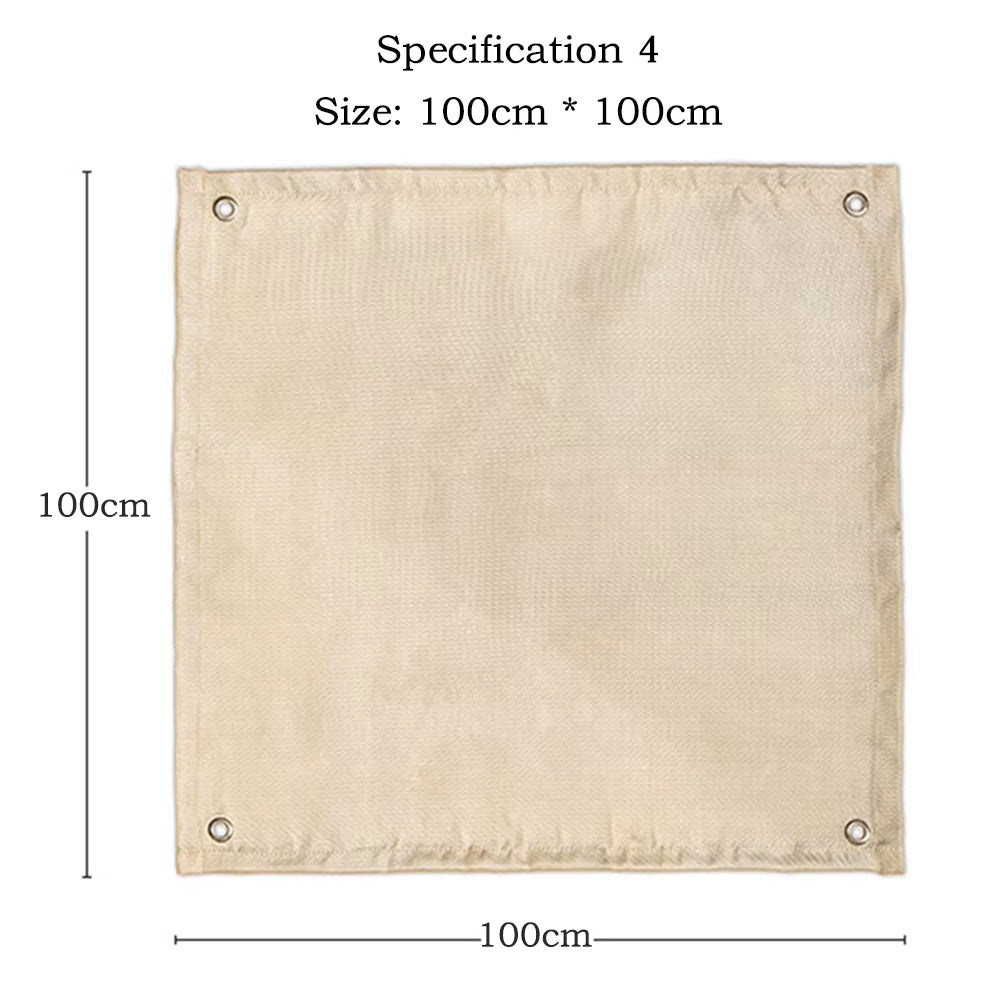 Portable Outdoor Fire Pit Grill Collapsing Steel Mesh Fire Stand Stainless Steel Foldable Mesh Fire Pit Outdoor Wood Heater Heat