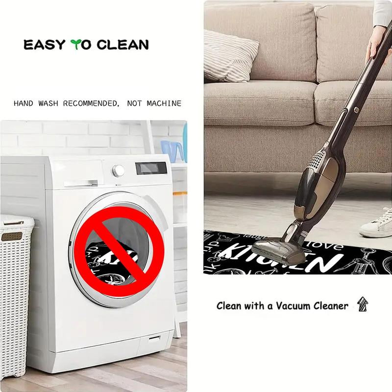 Magnetic Tape Pattern Rug, 1 Count Modern Style Non-Slip Floor Mat, Home Decoration Mat for Living Room & Bedroom & Kitchen