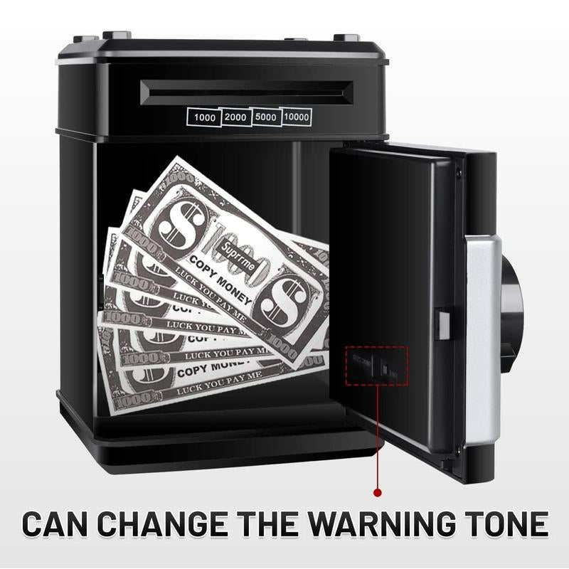 Piggy Bank, Saving Box, Electronic ATM Password Cash Coin Can Auto Scroll Paper Money Saving Box Toy Gift