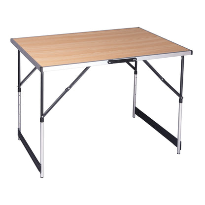 Aluminum Steel Folding Camping Table Foldable Outdoor Dinner Desk Garden Work Balcony Table for Family Party Picnic BBQ