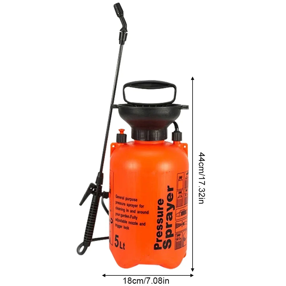 5/8L Gardening Household Water Pump Pressure Sprayer Adjustable Strap Plant Spray Bottle Agriculture Gardening Irrigation Tool