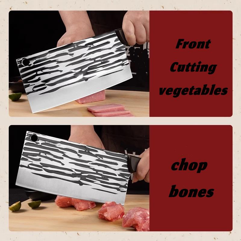 Chef Handle Kitchen Knife -High Hardness Stainless Steelknife for Versatile Home Use, Outdoor Camping & More,Durable Construction