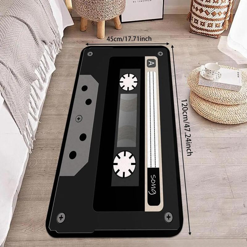 Magnetic Tape Pattern Rug, 1 Count Modern Style Non-Slip Floor Mat, Home Decoration Mat for Living Room & Bedroom & Kitchen