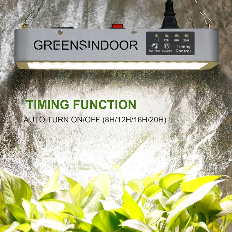 SEAMETAL 3000W LED Grow Light Full Spectrum Indoor Plants Growing Light Tent 8H/12H/16H/20H Timer Auto On/Off Phyto Growth Lamp