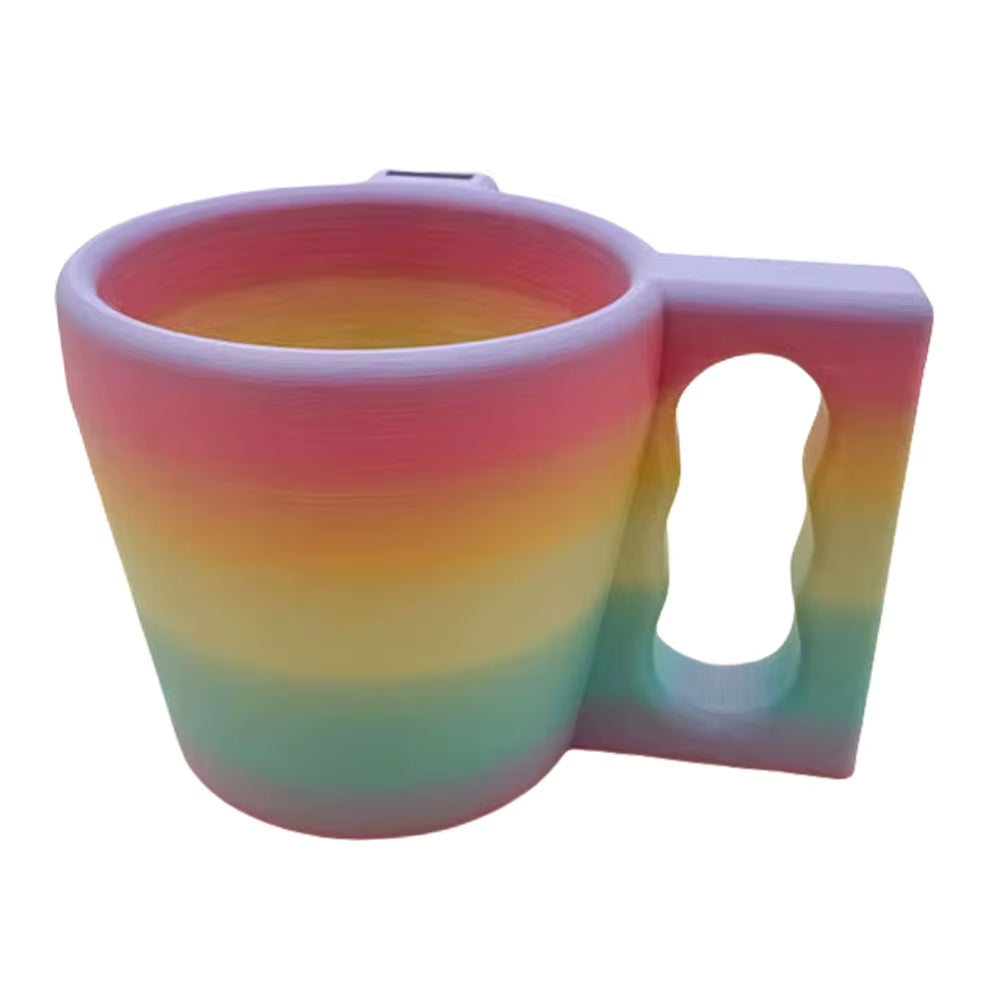 Insulated Cup Holder Reusable Ice Cream Sleeve Plastic with Handle Spoon Holder for Yogurt and Frozen Desserts