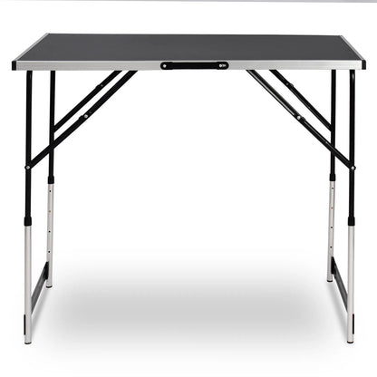 Aluminum Steel Folding Camping Table Foldable Outdoor Dinner Desk Garden Work Balcony Table for Family Party Picnic BBQ