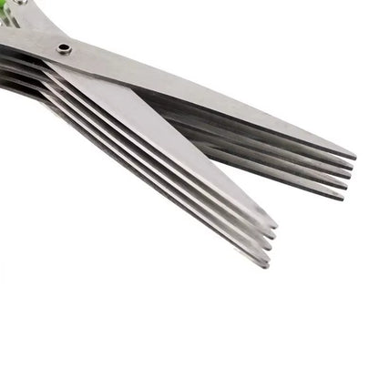 Multi Functional Stainless Steel 3 5 Layer Kitchen Scissors for Pepper Scallion Laver Cutting Chopping Cooking Tool