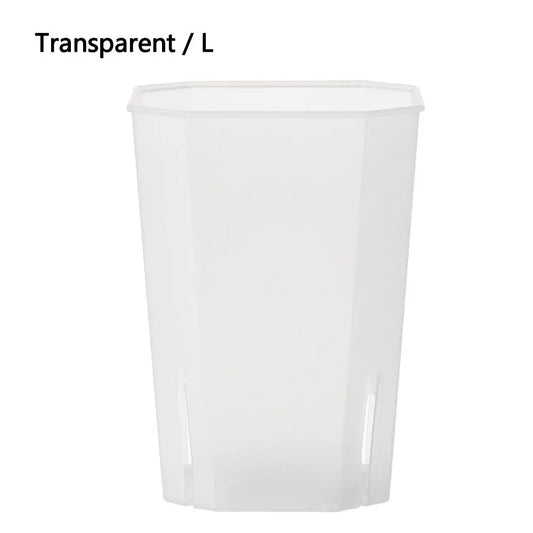 Plastics Side Hole Flower Pot Octagonal Square Pots Wholesale Succulent Flower Pots Resin Succulents Vientiane Pots Transparent