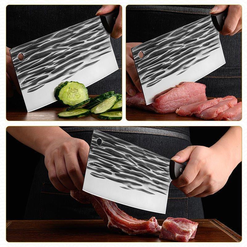 Chef Handle Kitchen Knife -High Hardness Stainless Steelknife for Versatile Home Use, Outdoor Camping & More,Durable Construction