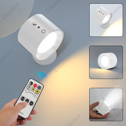 Touch & Remote Control Indoor Wireless Rechargeable Wall Lamp Battery Powered LED Cordless Wall Sconces Light with USB Charging