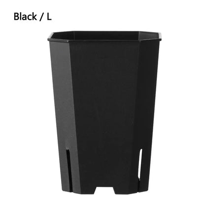 Plastics Side Hole Flower Pot Octagonal Square Pots Wholesale Succulent Flower Pots Resin Succulents Vientiane Pots Transparent