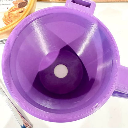 Insulated Cup Holder Reusable Ice Cream Sleeve Plastic with Handle Spoon Holder for Yogurt and Frozen Desserts