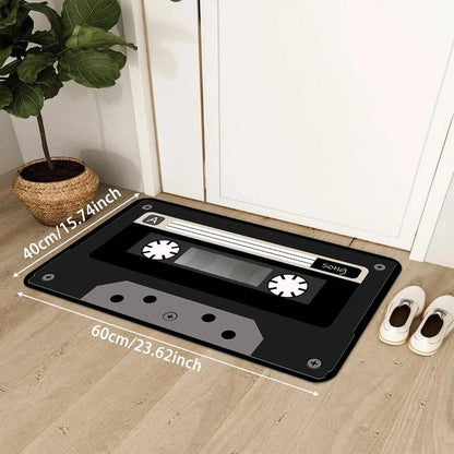 Magnetic Tape Pattern Rug, 1 Count Modern Style Non-Slip Floor Mat, Home Decoration Mat for Living Room & Bedroom & Kitchen