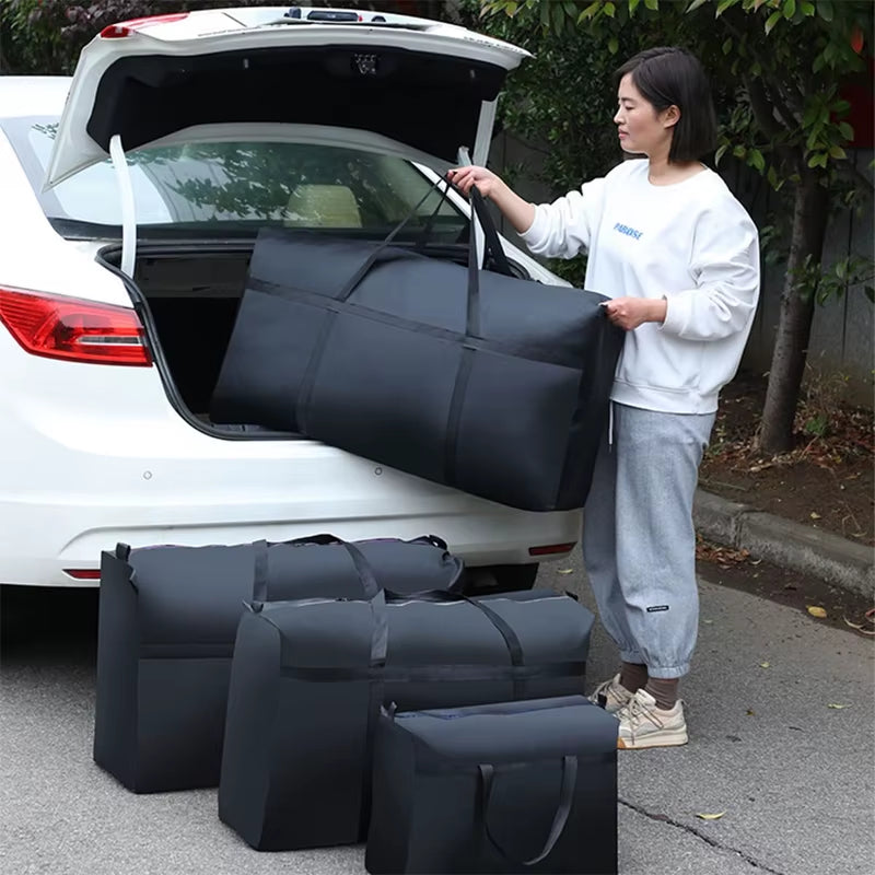 Extra Large Waterproof Moving Luggage Bags Laundry Shopping Bag Foldable Luggage Travel Bag Large Capacity Quilt Organizer