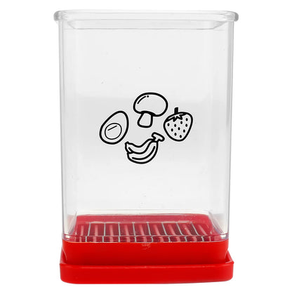 Speed Cup Slicer with Push Plate Portable Fruit Vegetable Speed Slicer Kitchen Manual Cup Cutter Banana Strawberry Slicing Tool