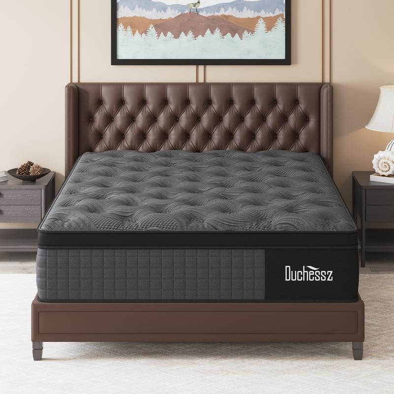 Duchessz 10"12"14" Twin Full Queen King Size Mattress in a Box Hybrid Spring Memory Foam