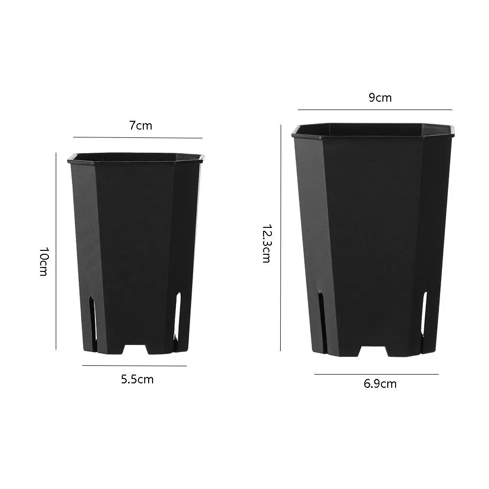 Plastics Side Hole Flower Pot Octagonal Square Pots Wholesale Succulent Flower Pots Resin Succulents Vientiane Pots Transparent