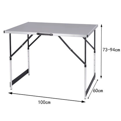 Aluminum Steel Folding Camping Table Foldable Outdoor Dinner Desk Garden Work Balcony Table for Family Party Picnic BBQ