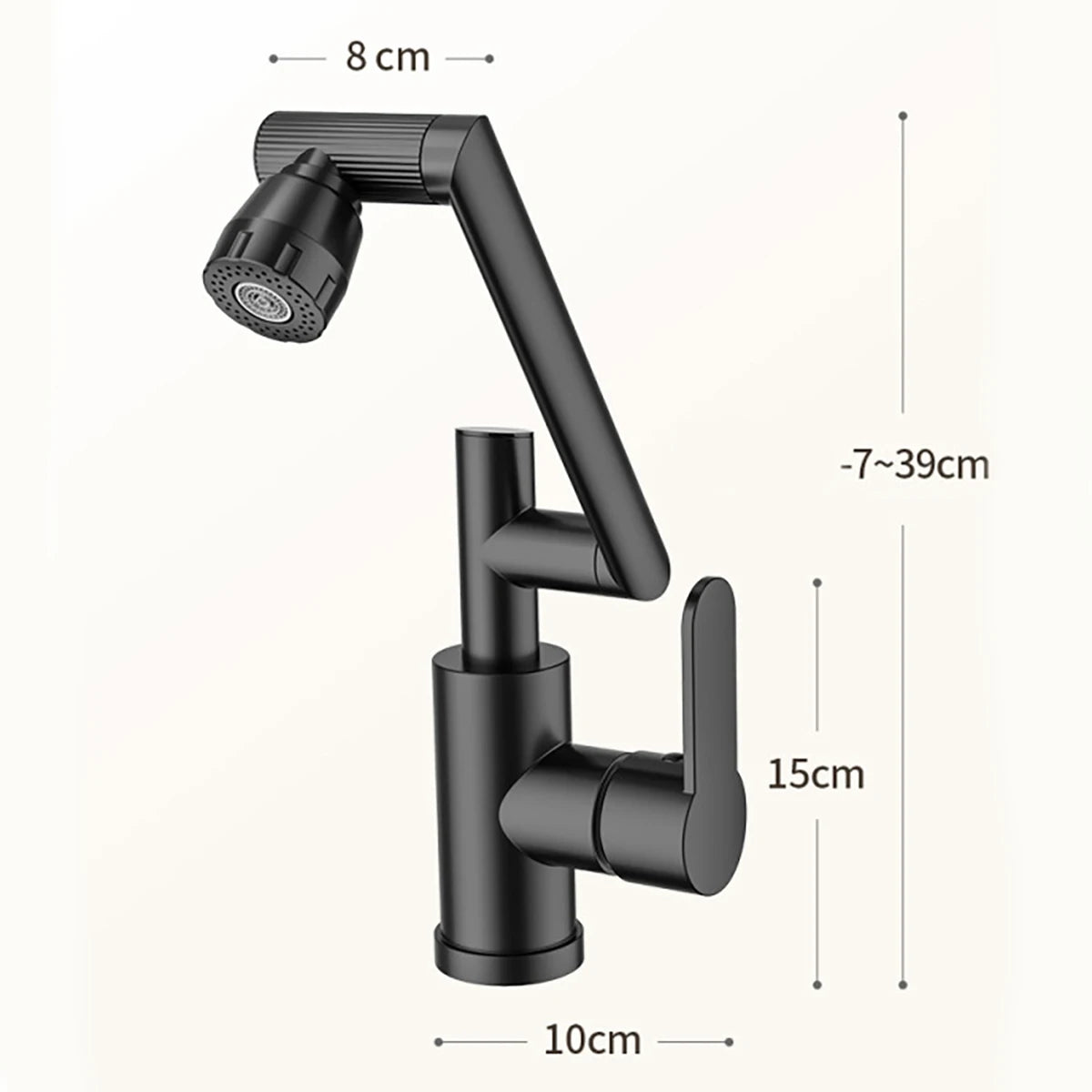 Digital Display LED Basin Faucet 360 Rotation Multi-Function Stream Sprayer Hot Cold Water Sink Mixer Wash Tap for Bathroom