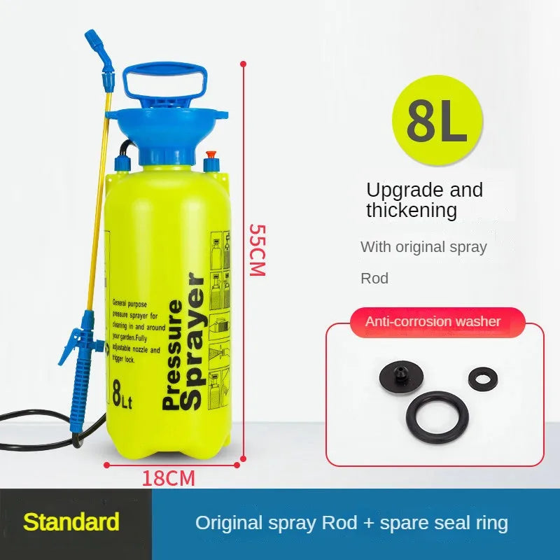 5/8L Gardening Household Water Pump Pressure Sprayer Adjustable Strap Plant Spray Bottle Agriculture Gardening Irrigation Tool